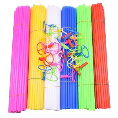 China Cheap Plastic Birthday Valentine Party Supply Balloon Accessories Wedding Pole Bracket Holder Toy Colorful Foil Balloon Stick Gift for sale