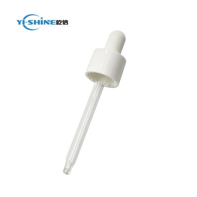 China Non Spill Serum 13 415 Eye Dropper Glass White Plastic Eye Dropper For Bottle for sale