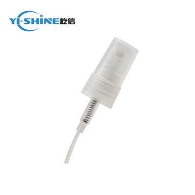 China Non Spill 18 415 Fine Mist Sprayer Clear Plastic Hand Spray Pump for sale