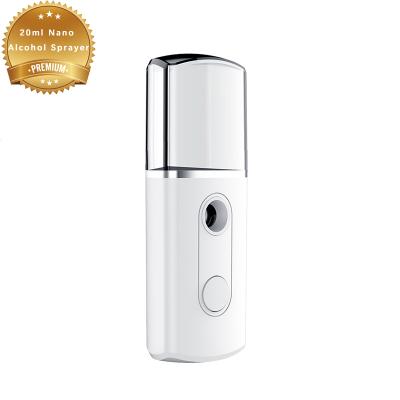 China Mini Face Facial Moisturizing Nano Handheld Portable Handheld Moisturizer USB Rechargeable Mist Alcohol Sprayer for sale