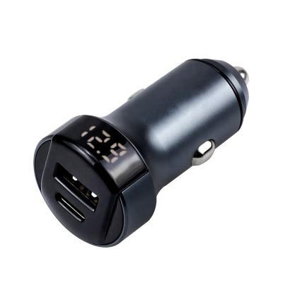 China With Factory Wholesale Price QC 3.0 Car Fast Charger Digital Display Night Light 2020 New Arrivals 36W Charger Promotional Gift for sale