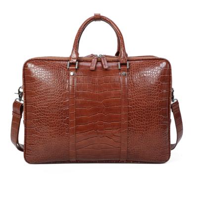 China Fashion Business Laptop Computer Handbag Waterproof Coffee Men Bag Soft Sided PU Briefcase for sale