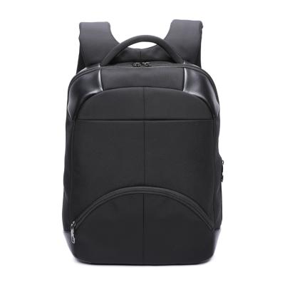 China Cotton Fabric Recycled Eco-friendly Fabric Black Breathable School Men Laptop Backpack for sale