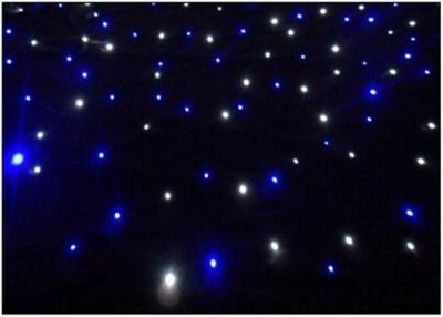 Chine Bleu lumineux - lumière blanche de rideau en LED, tissu de contexte d'étoile de mur de l'étape LED à vendre