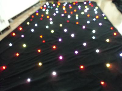 Chine rideau de scintillement en tissu d'étoile de 3m * de 4m RVB tri LED pour épouser/partie/émission en direct à vendre