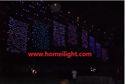 China Twinkling Foldable Flexible  Live Show LED Lighting Curtain Backdrop Support DMX Controller / Automatic for sale