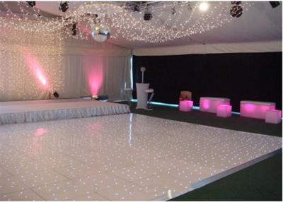 China Outdoor White Interactive LED Dance Floor Satge Lighting With Remote Controller for sale