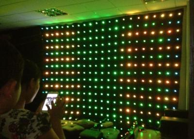 China Visions-Vorhang des DJ-Dekorations-Hintergrund-LED, 3M * 4M werfen 15 cm LED Zwischenwand zu verkaufen