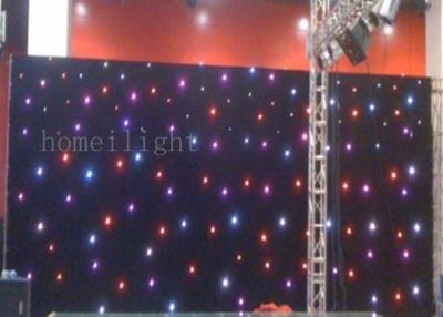 China RGB Full Mix Color LED Star Cloth Curtain Backdrop in TV Show / Party / Wedding Decoration for sale