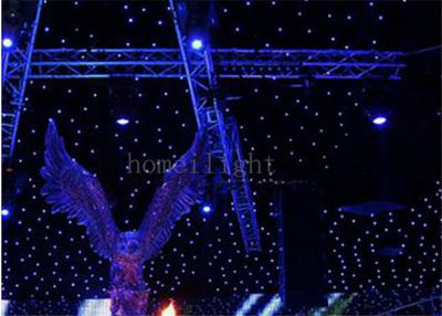 China 2m * 3m Flexible Fireproof DMX LED Curtain ,  Starlit DJ LED Backdrop Curtain for sale