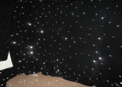 China Full White Wedding LED Star Cloth Curtain for sale