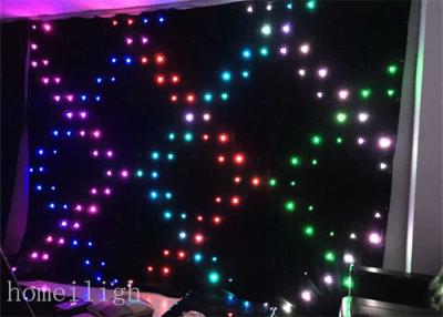 China P18 Wedding Stage LED Backdrop Curtain Display With Fireproof  Velvet for sale