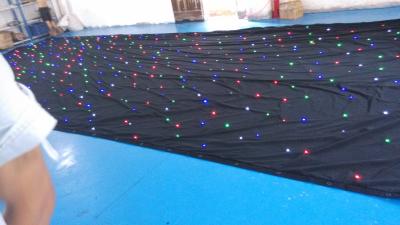 China Colorful RGBW LED Stage Effect Light LED Curtain With Strobe Star for sale