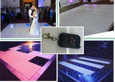 China RGB Tricolor LED Shining Dance Floor For Wedding Decoration , Battery Powered  for sale