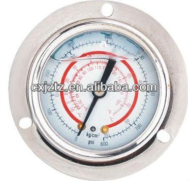 China glycerinum filled pressure gauge freon pressure gauge 63mm for sale