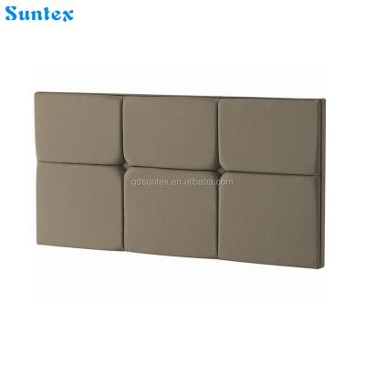 China Simple Elegant Wall Mounted Fabric Button Tufted Upholstered Headboard for sale