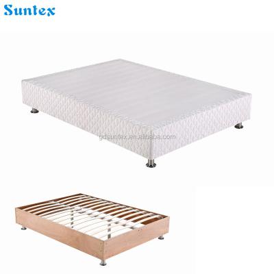 China Hot Selling Solid Wood Bed Sets KD Poplar Wood Slat Bed Base for sale