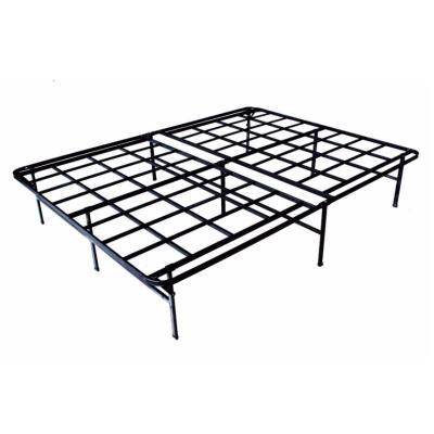 China Hot Sale Foldable King-Slot Iron Bed Base Storage Under Folding Bed Frame for sale