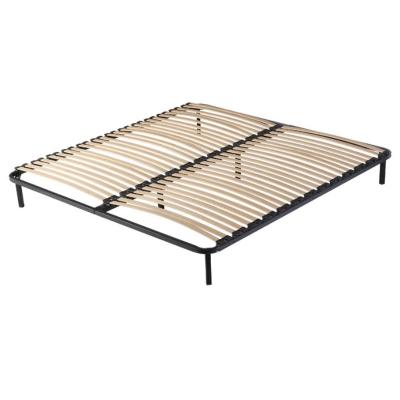 China Big Sale Bed Frame Steel Tube Structure Metal Bed Frame With Slats for sale