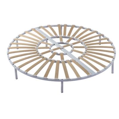 China (1/2 Times) Professional Customized Collapsible Metal Fabrication Round Bed Folding Frame for sale