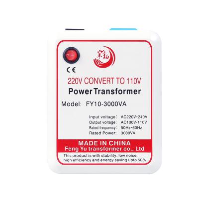 China Hot Sale Power Product Single Phase Convert 3000VA 220V To 110V Electrical Transformer Step Down Power for sale