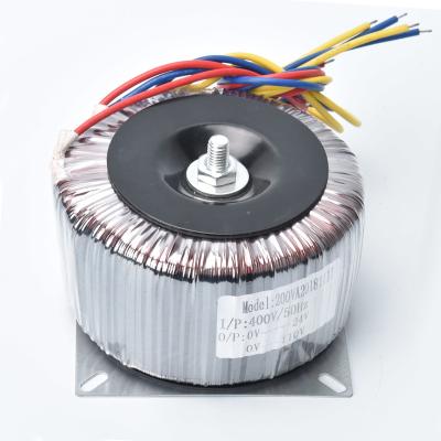 China Low Loss Single Phase Ring Transformer 200 220V 110V 12V 24V 36V All-Copper Isolation Converter Custom for sale