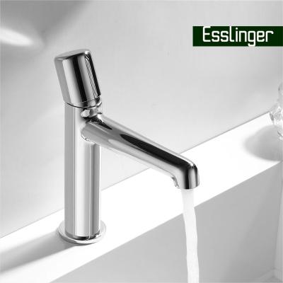 China Metered Faucets Water Cheaper Bathroom Sanitary Faucet Basin Faucet High Level Chrome Brass Basin Mixer for sale