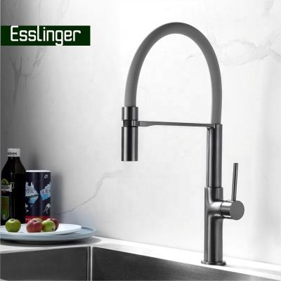 China Metered Faucets Throw Color Kitchen Sink Mixer Tap Pull Down 360 Degree No Dead Angle Cleaning Kitchen Faucet for sale