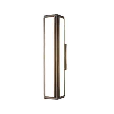 China Lighting Functions CUL Certified Modern Metal Luxury Hotel Project Wall Lamp With Acrylic Shade for sale