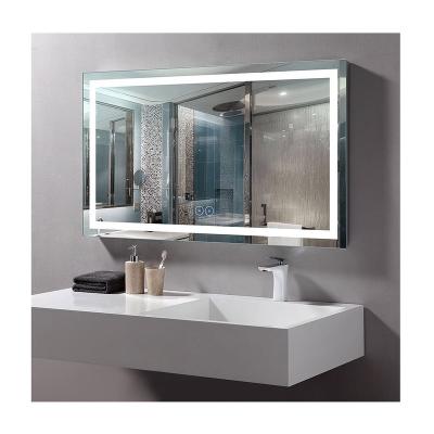 China Luminous CUL Certified Elegent Hotel Wall Backlit Decorative Anti-fog Device LED Light Bathroom Cosmetic Mirror for sale