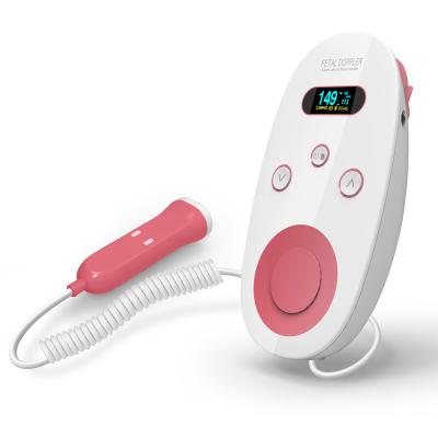 China Plastic CE Approved Wholesale Price Fetal Doppler Ultrasound Baby Heart Rate Monitor for sale