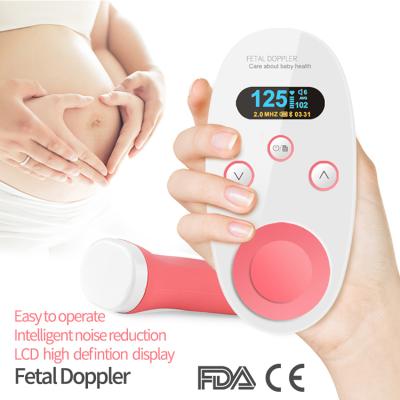 China High Quality ABS Factory Medical Supply Rechargeable Baby Heartbeat Ultrasonic Fetal Doppler Monitor for sale