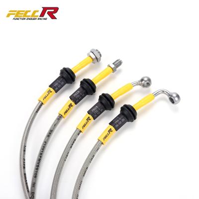 China FECCR Brake Hose Steel Throat Modification For All Cars, Expandable Steel Throat Explosion Proof Accord Fit BMW 3 Series All Models Of Cars for sale