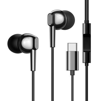 China Hot-selling JOYROOM JR-EC02 Half In-ear Half In-ear 1.2M Earbuds Amazon Wired Type C Earphone Earphone for sale