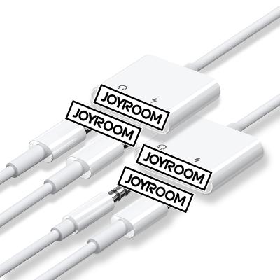 China For Apple Joyroom Charger Cable Adapter Splitter 8pin USB to Earphone Aux. 3.5mm jack for iPhone 7/7 Plus/8/8 Plus/X/iPad/iPod touch for sale