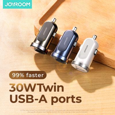 China JOYROOM Factory Car 30W Mini USB Charging Charger For Mobile Phone Charging QC 3.0 USB Fast Car Charger for sale