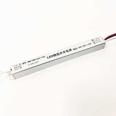 China 18W 12V 1.5A Constant Voltage Ultra Thin Power Supply For LED Strip Light Advertising LED Light Box ZW-12V18W for sale