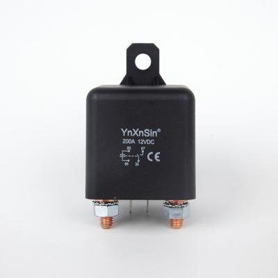 China 12V 200A 4 Pin Automotive Relay Socket Waterproof Sealed Terminal 5 Pin Integrated Cable Auto Relay With Wires for sale