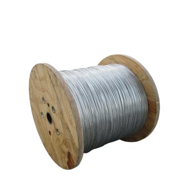 China Construction Galvanized Steel Stranded Guy Wire 1/4 3/8 5/16 7/16 for sale