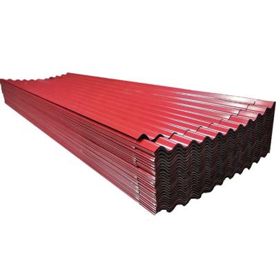 China Movable Housings 800mm Width Red Color Corrugated Galvanized Steel Sheet Export for sale