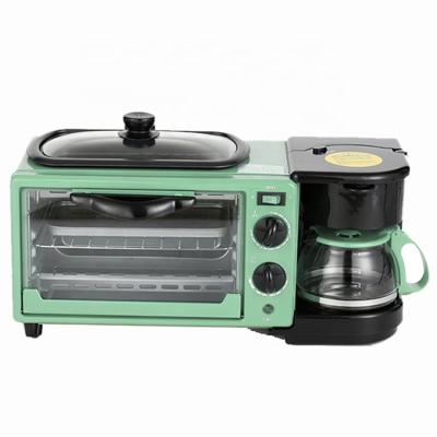 China Multifunctional Hotel 3-in-1 Breakfast Machine with Coffee Maker, Oven and Frying Pan for sale