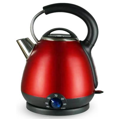 China 360 Degree Rotation Base Camping 1.7 Liter Stainless Steel Heating Element Electronic Kettle for sale