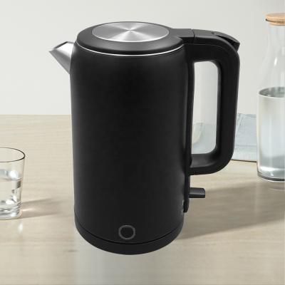 China 360 Degree Rotation Base Cordless Touch 1500w Water Stainless Steel SS Cool Electric Kettle for sale