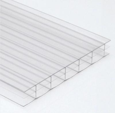 China Durchsichtige Doppelwand-Polycarbonat-Dachplatte mit modernem Design 4 mm-20 mm Dicke zu verkaufen