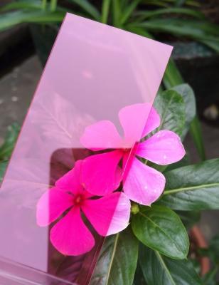 China 2.1m Breedte Roze Polycarbonaat PC Solid Sheet Met 0,6mm-18mm Dikte Te koop