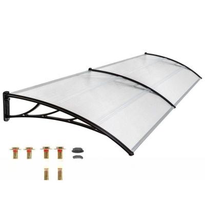 China Polycarbonate canopy with up to 88% light transmission and PP plus fiberglass support for sale