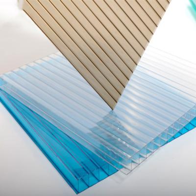 China Anti-uv  8mm Polycarbonate （PC) Hollow Sheet For Greenhouse for sale