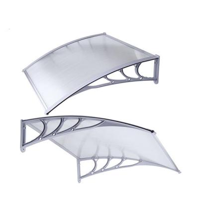 China Manual Sun Protect Polycarbonate Window Door Awning Canopy Sheet Self Clean for sale