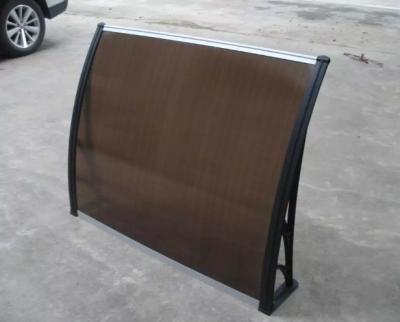 Cina 600 mm vetrina di policarbonato canopy finestra con supporto di plastica in vendita