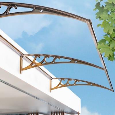 China 600mm White Awning Bracket Perfect Fit For Polycarbonate Sail Material Door Canopy for sale